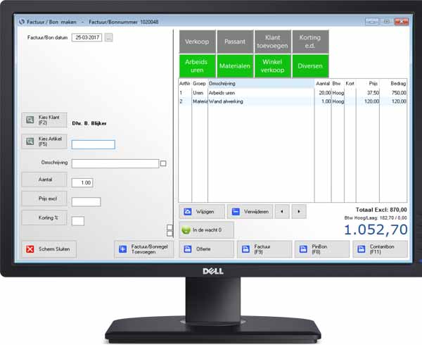 factuur software voor de zzp, factuur programma